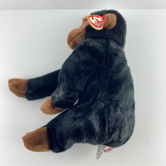 Ty Beanie Baby Congo Gorilla Plush Vintage 1999 Black Brown Monkey 10 inch - Picture 5 of 11